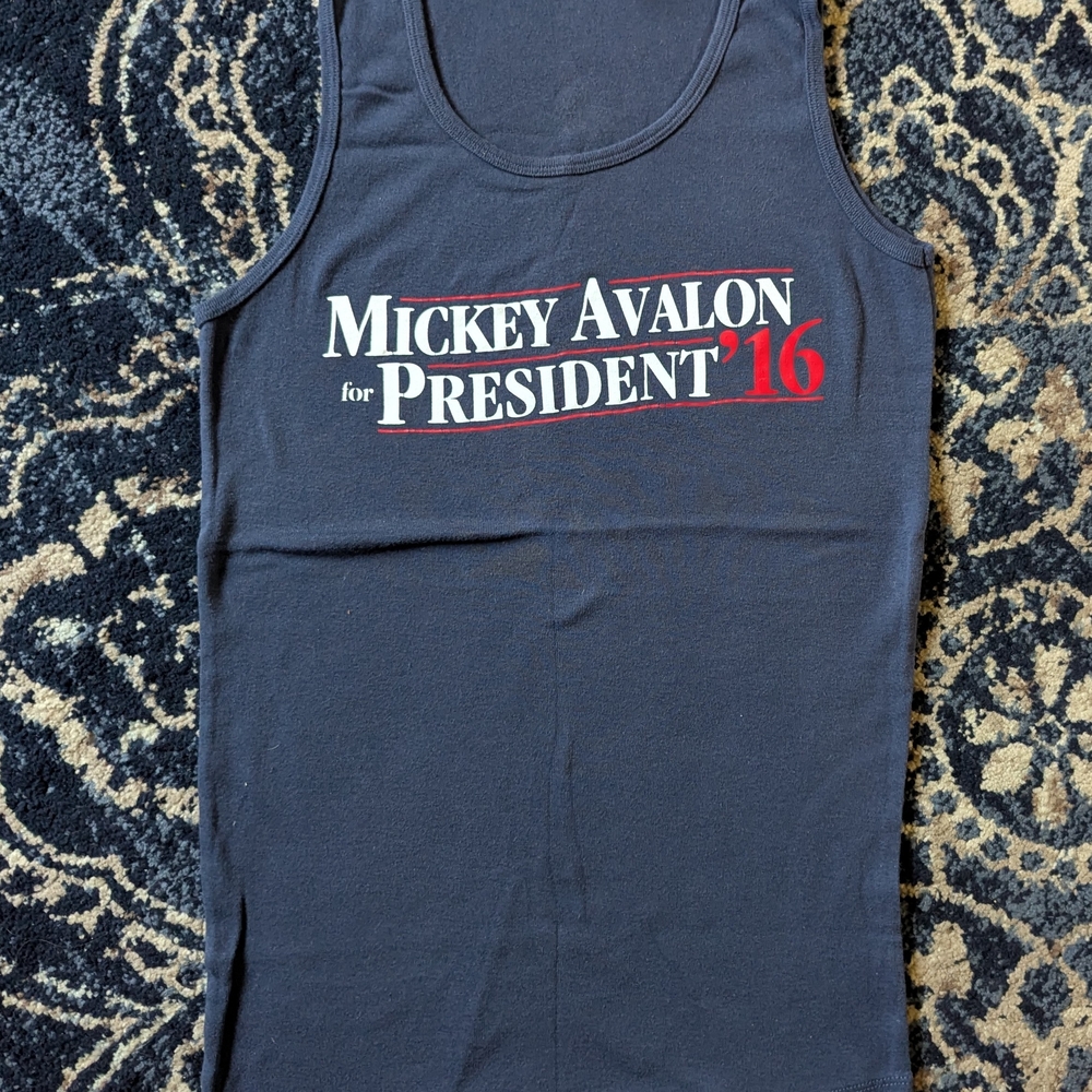 Old concert Tank Top.  Navy Blue.  Mickey Avalon.